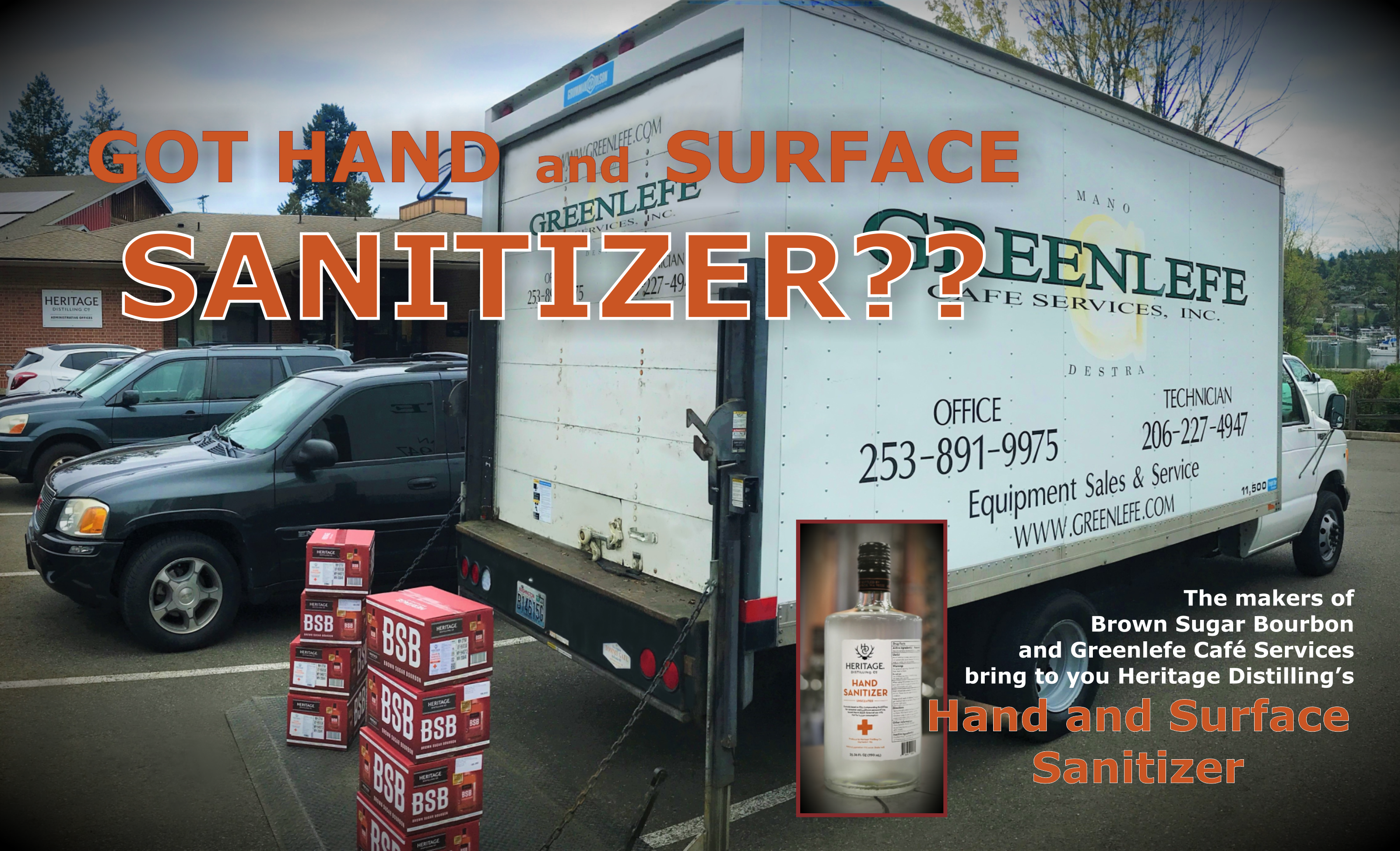 Hand and Surface Sanitizer from Heritage Distillery